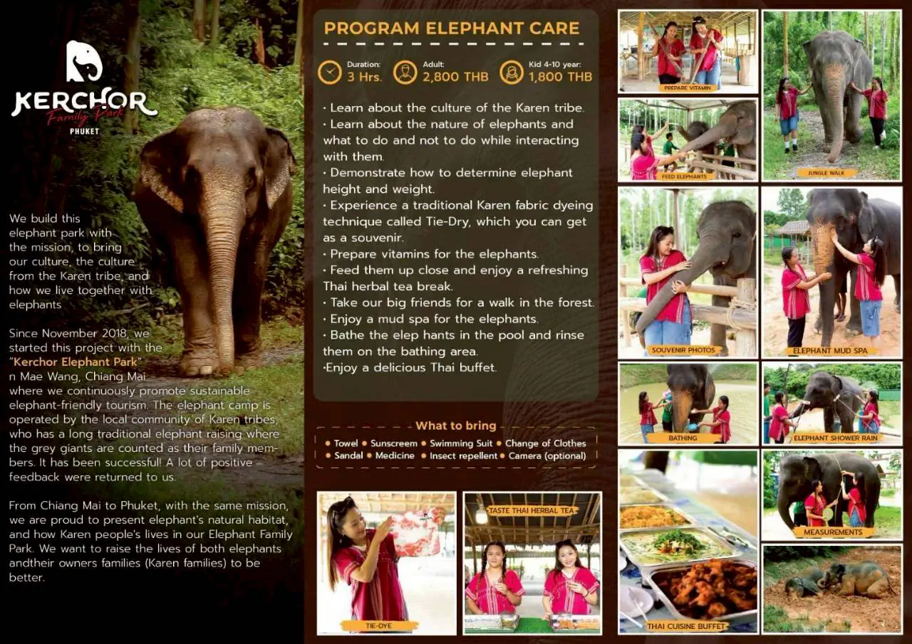 Kerchor Family Park Phuket – Elephant Care Program