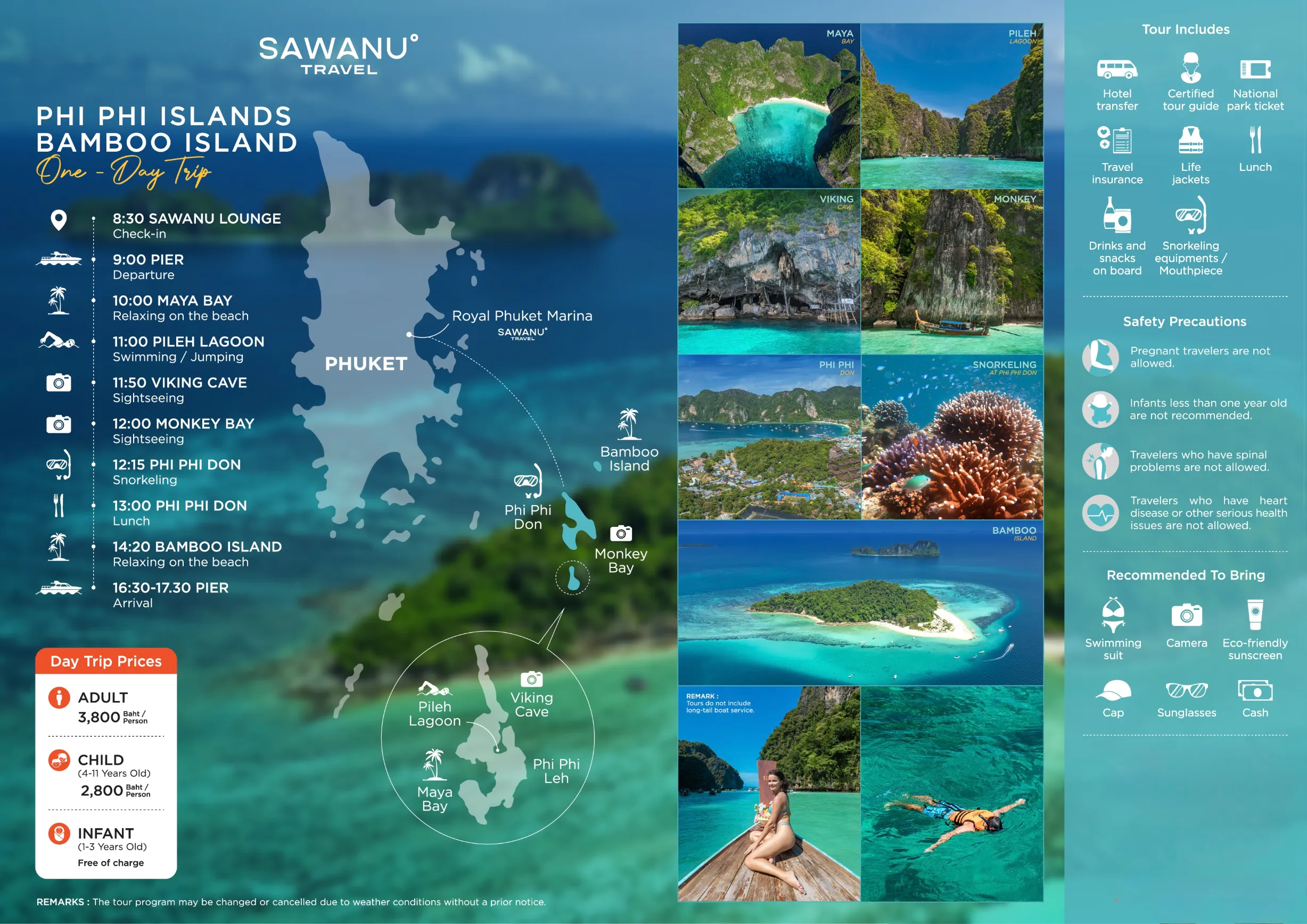 One Day Phi Phi Island Bamboo Island Tour Sawanu by Premium Speed Catamaran 10