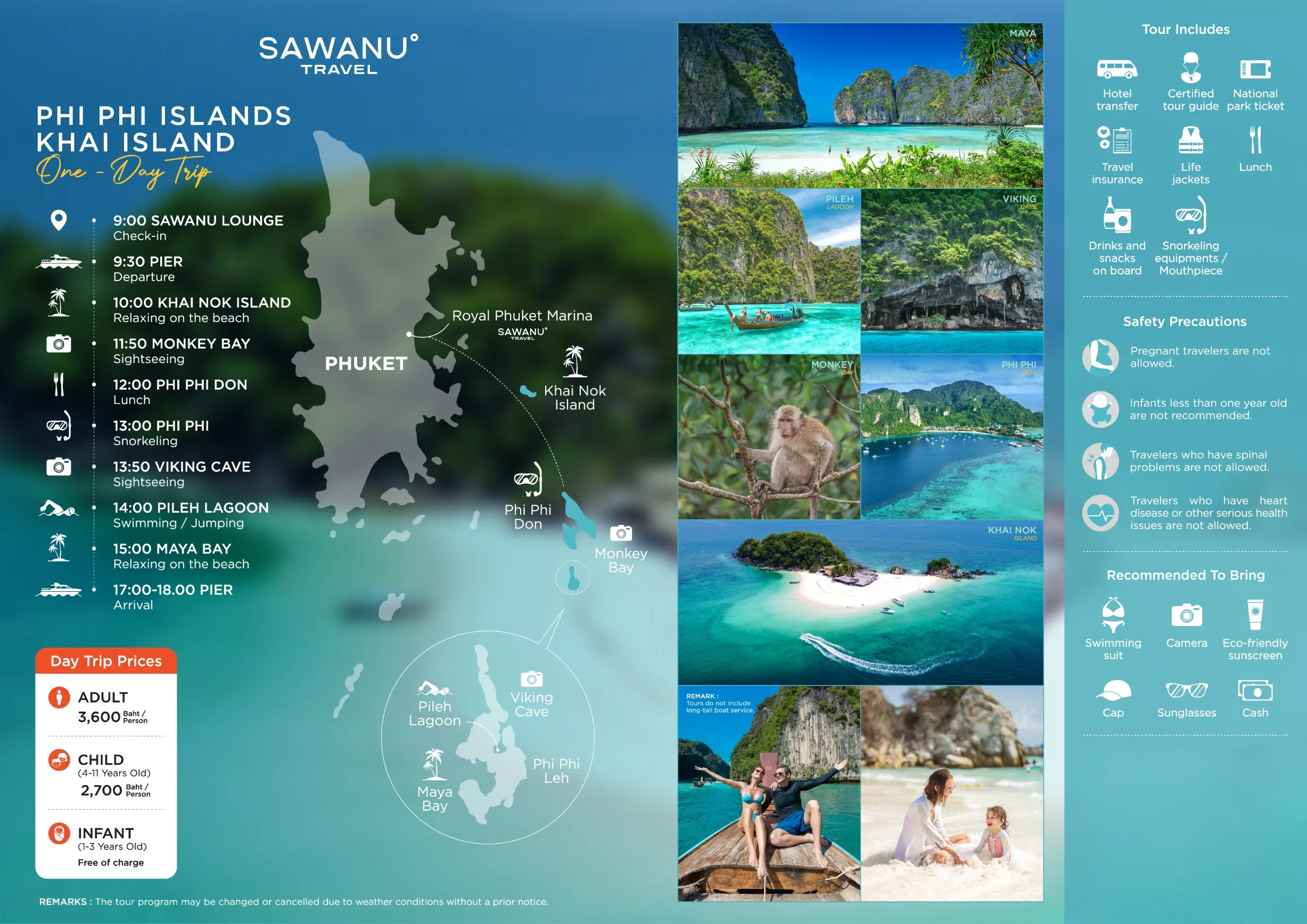 One Day Phi Phi Island Khai Island Tour Sawanu by Premium Speed Catamaran 106