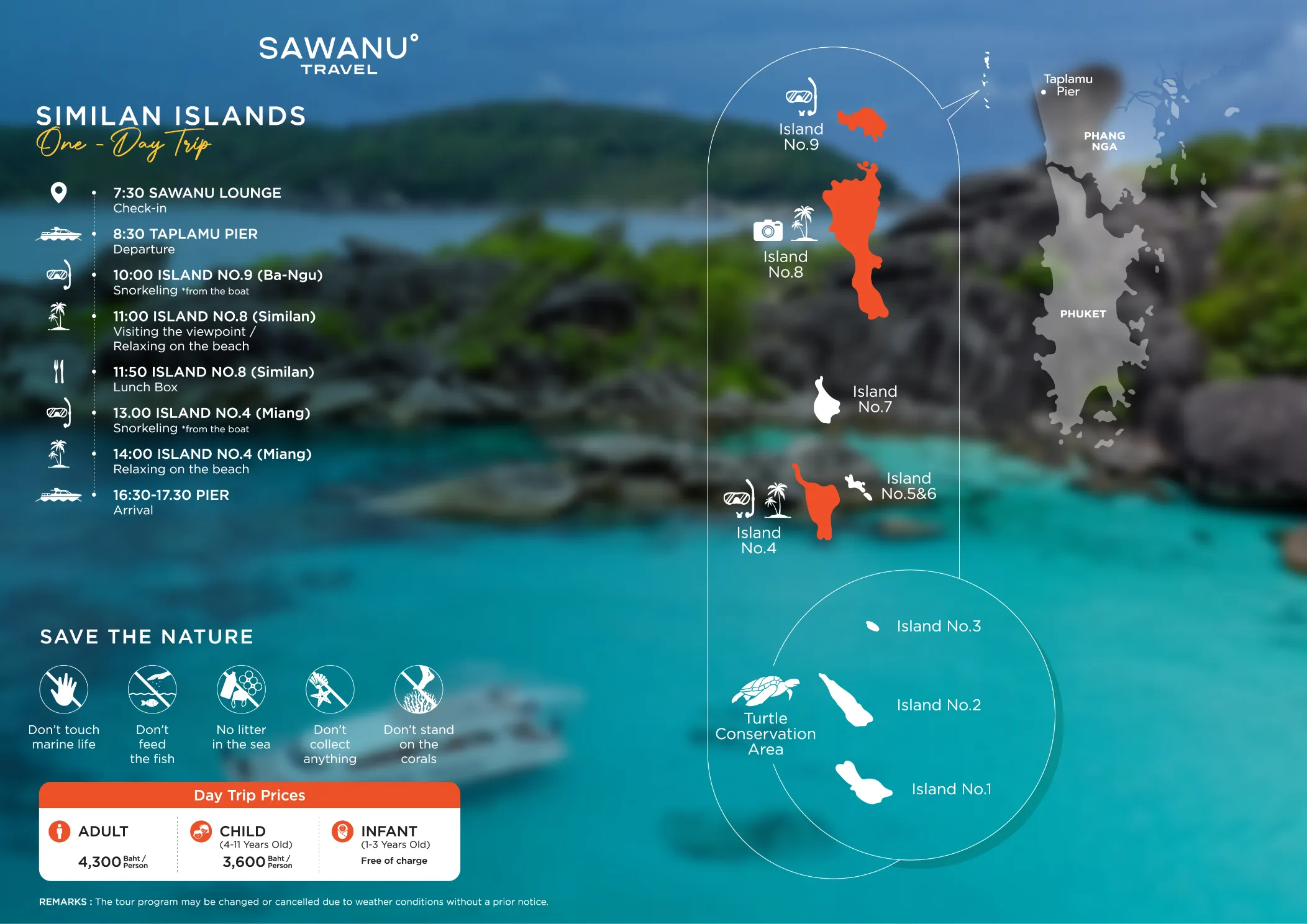 One Day Similan Island Tour Sawanu by Premium Speed Catamaran 154