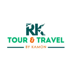 RK Tour & Travel by Kamon Vertical Logo on Dark